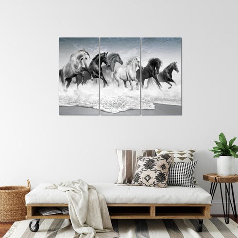 Wandbilder Wohnzimmer XXL Pferde Moderne Bilder Tiere